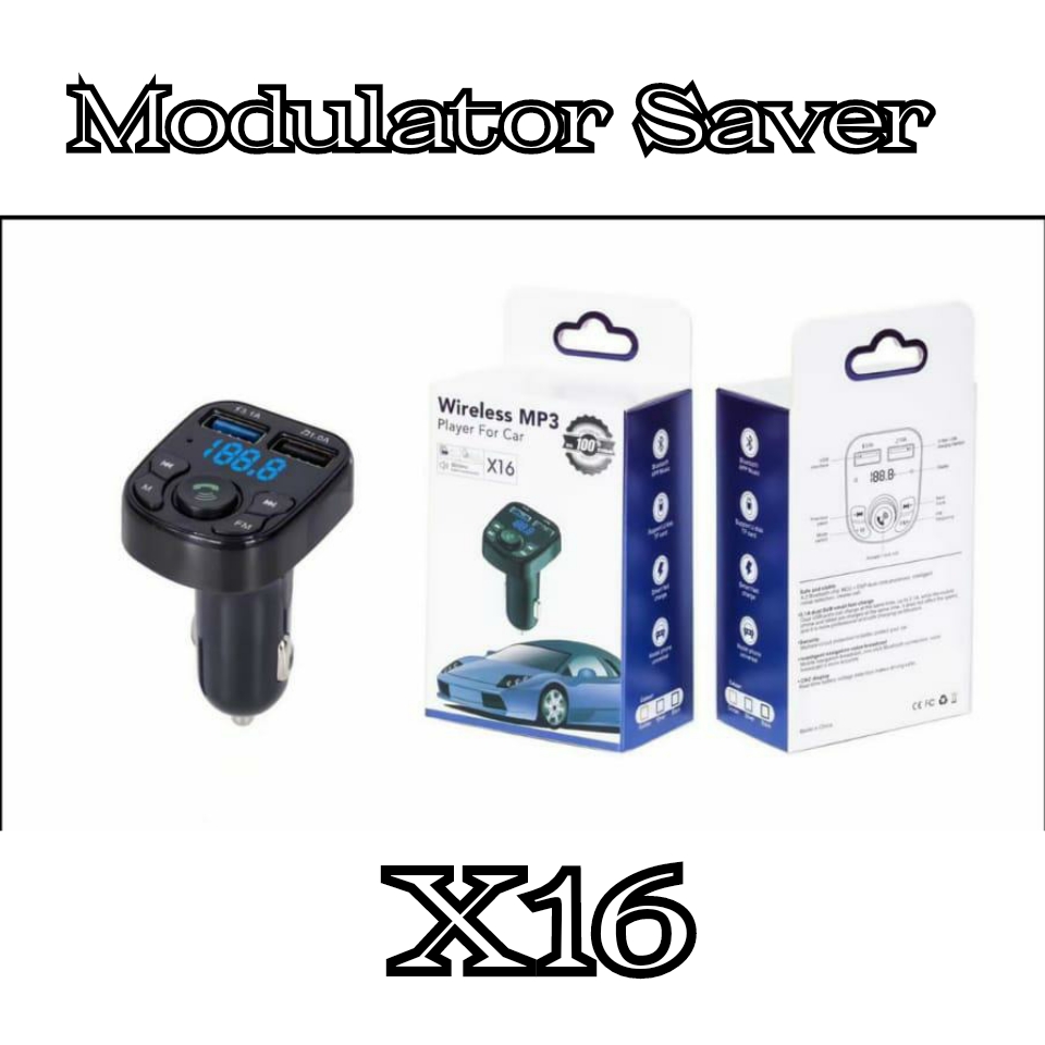 MODULATOR CHARGER FM MP3 SERI X16